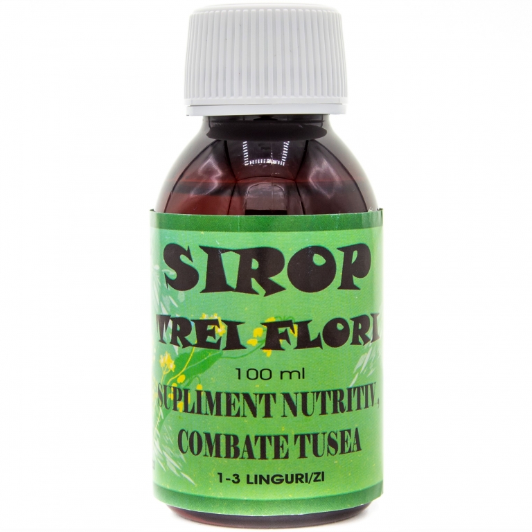 Sirop trei flori 100ml - ELIDOR