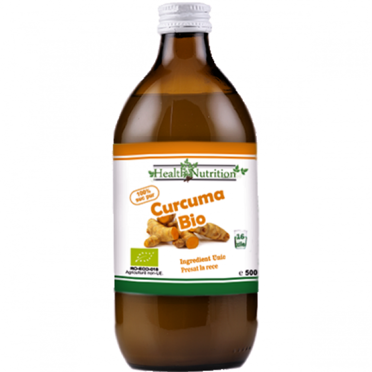 Suc curcuma 100% pur bio 500ml - HEALTH NUTRITION