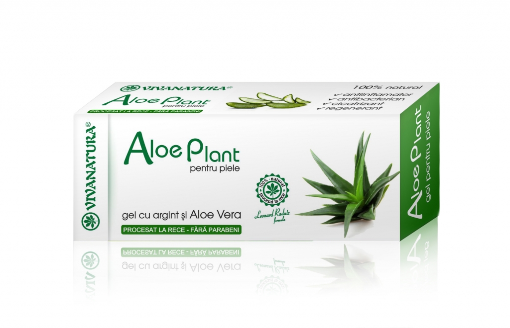 Gel aloe plant argint coloidal 20ml - VIVA NATURA