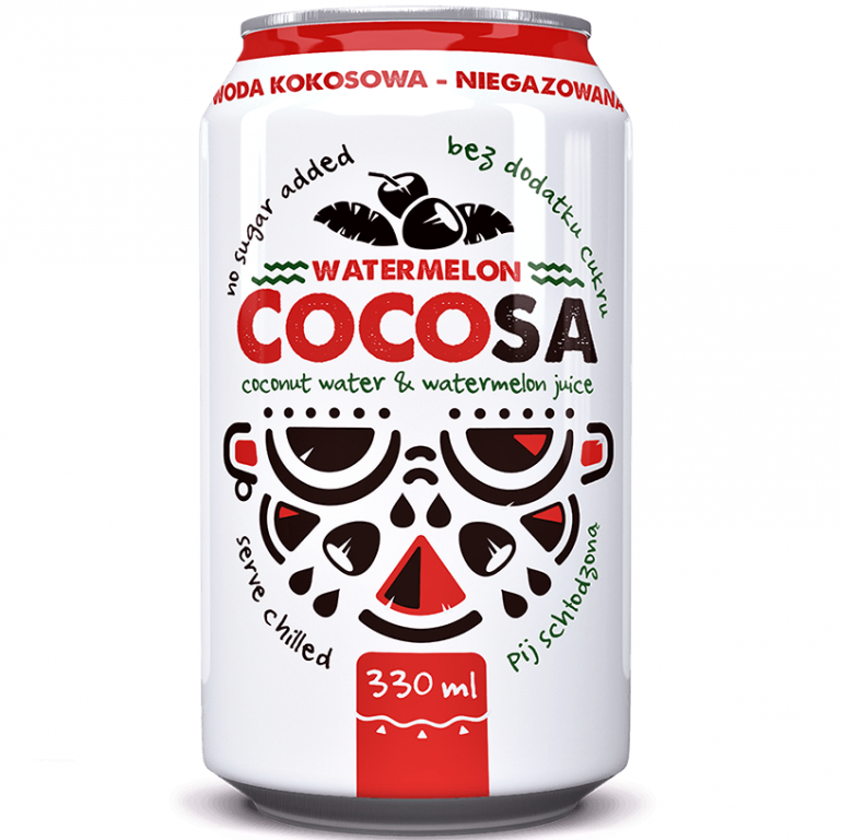 Apa cocos naturala pepene rosu Cocosa 330ml - DIET FOOD