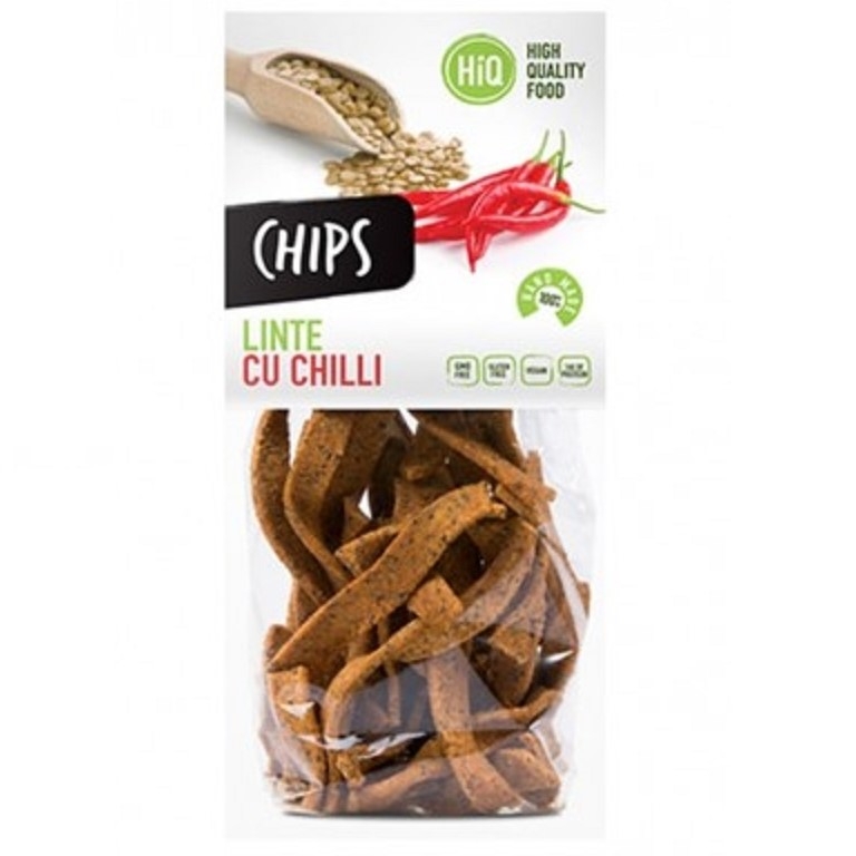 Chipsuri linte cu chilli 80g - HIQ