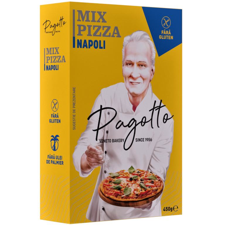 Mix blat pizza napoli fara gluten 450g - PAGOTTO