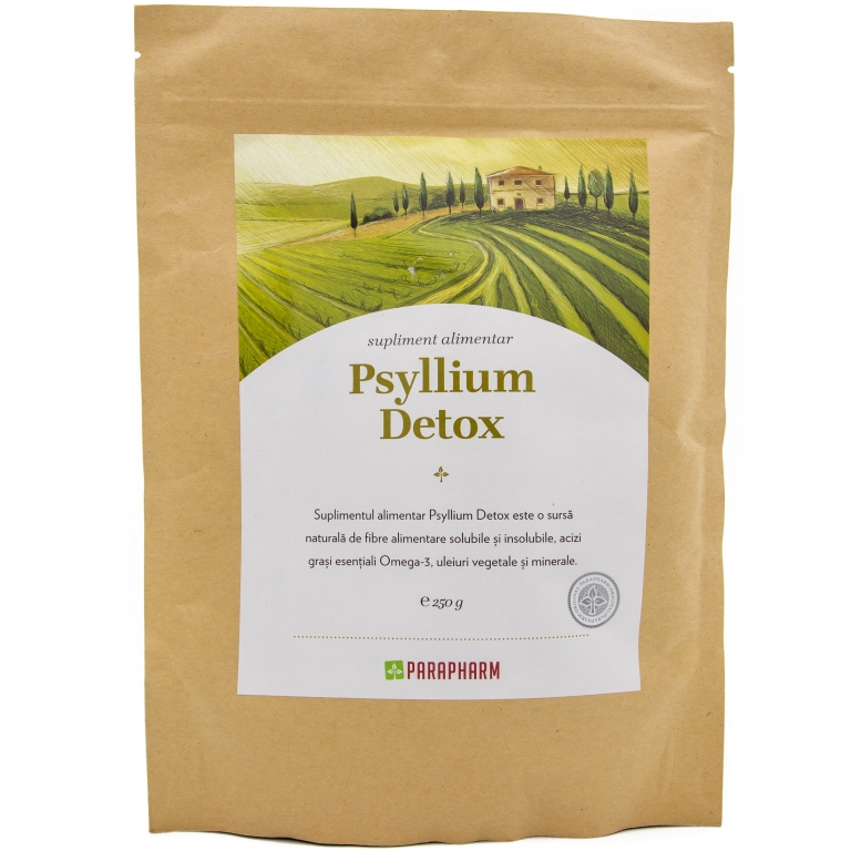 Pulbere psyllium detox 250g - PARAPHARM