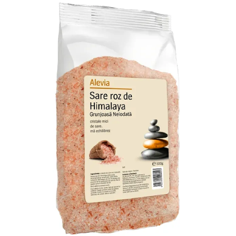 Sare roz grunjoasa Himalaya neiodata 500g - ALEVIA