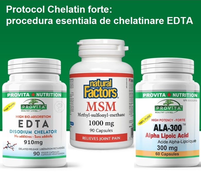 Protocol Chelatin forte [procedura esentiala de chelatinare EDTA] 3b - PROVITA