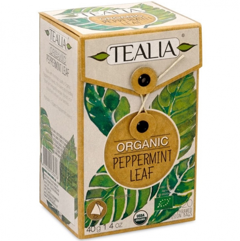 Ceai menta organic piramide eco 20dz - TEALIA