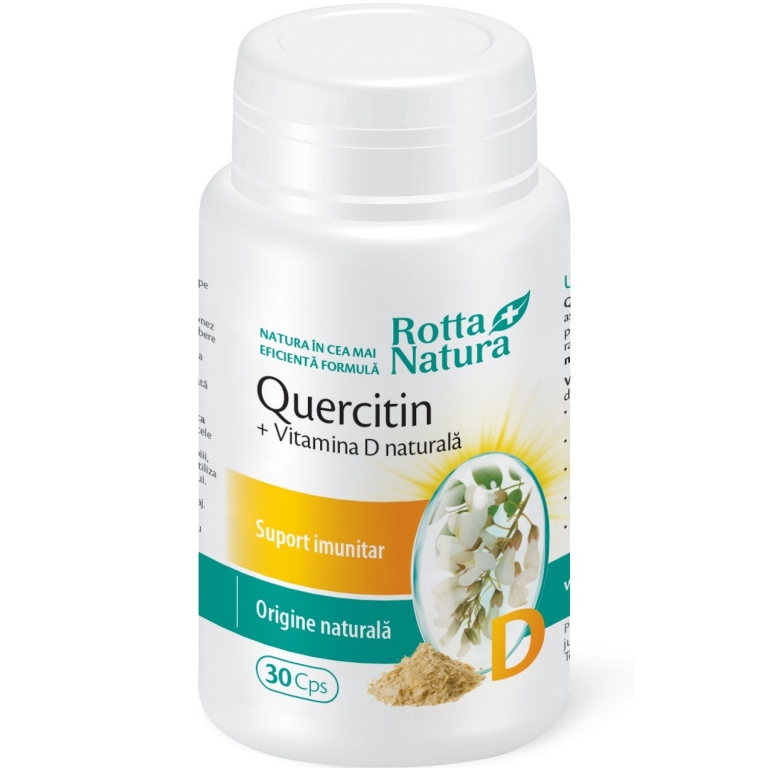 Quercetin vitamina D naturala 30cps - ROTTA NATURA