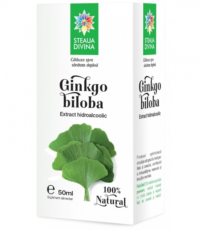 Tinctura ginkgo biloba 50ml - SANTO RAPHAEL