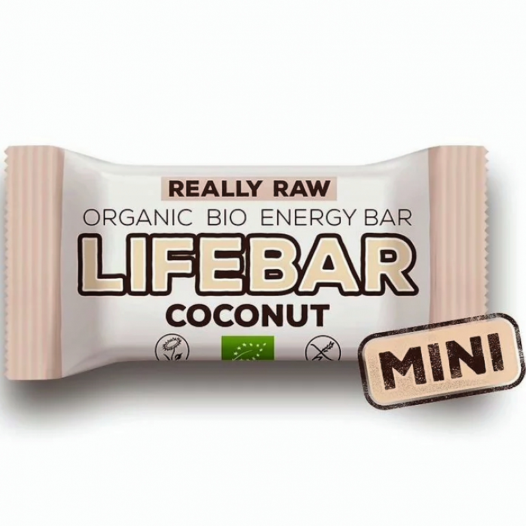 Baton energizant cocos raw bio 25g - LIFEBAR