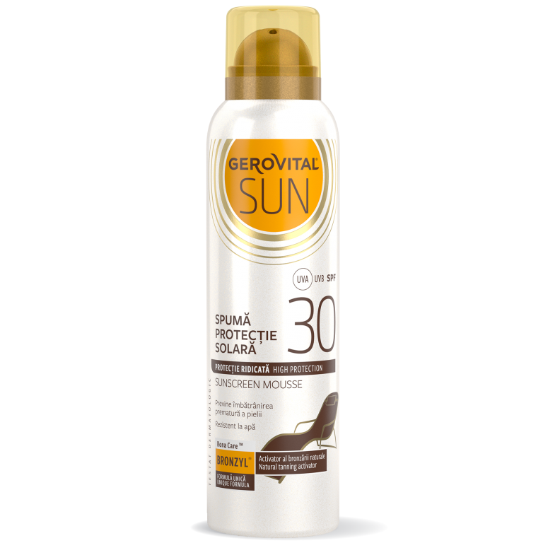 Spuma protectie solara spf30 adulti 150ml - GEROVITAL SUN