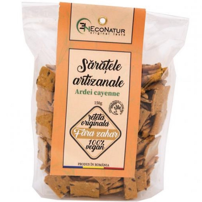 Saratele artizanale vegane ardei cayenne 150g - ECONATUR