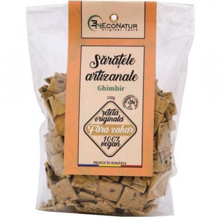 Saratele artizanale vegane ghimbir 150g - ECONATUR