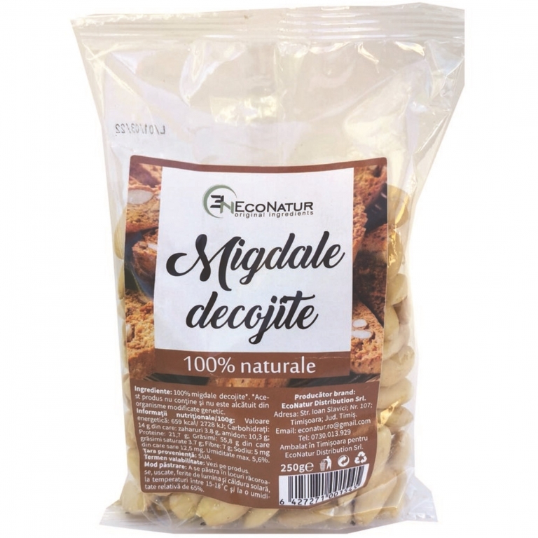 Migdale crude decojite 250g - ECONATUR