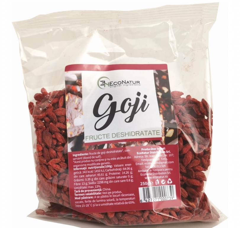 Goji fructe uscate 250g - ECONATUR