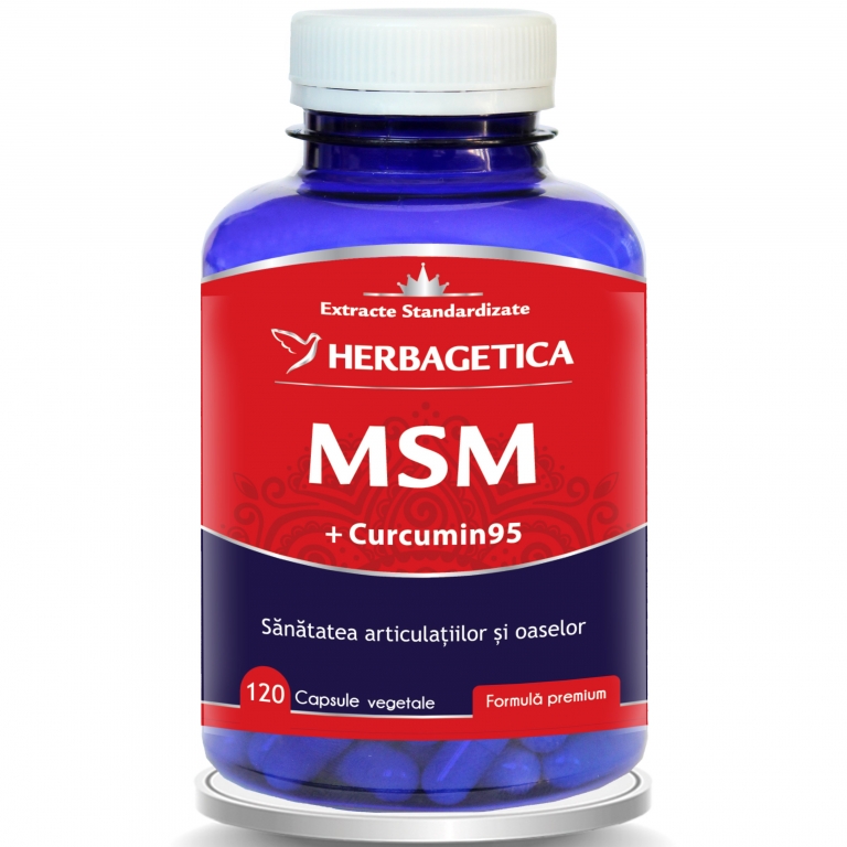 MSM curcumin95 120cp - HERBAGETICA