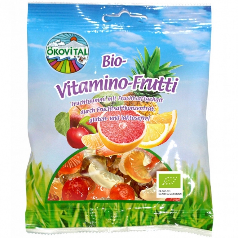 Jeleuri fructe vitamine fara gluten fara lactoza eco 100g - OKOVITAL