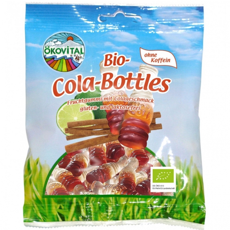 Jeleuri fructe sticlute Cola fara cofeina eco 100g - OKOVITAL