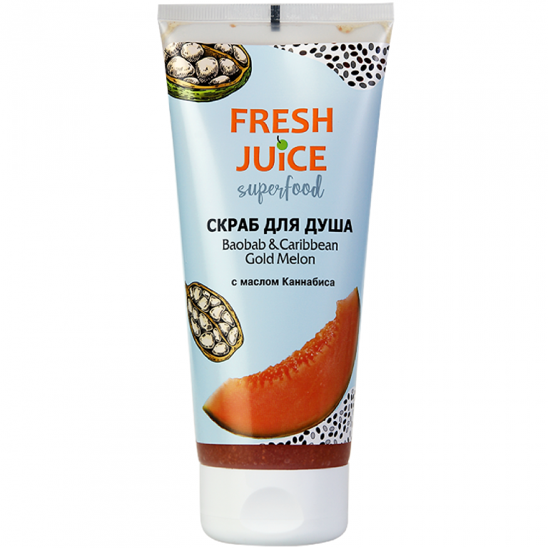 Scrub dus baobab pepene galben caraibian 200ml - FRESH JUICE