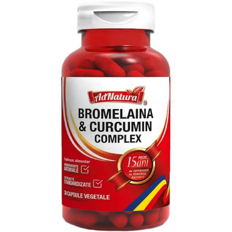 Bromelaina & curcumin complex 30cps - ADNATURA