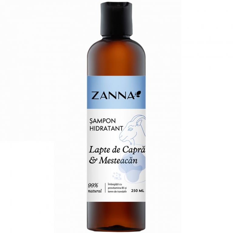 Sampon hidratant lapte capra mesteacan 250ml - ZANNA