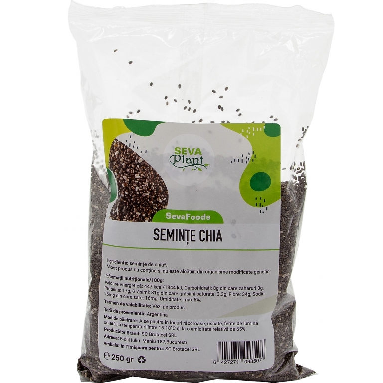 Seminte chia 250g - SEVA FOOD