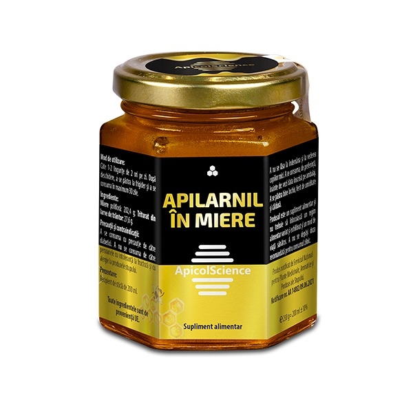 Miere apilarnil activat 225g - APICOL SCIENCE