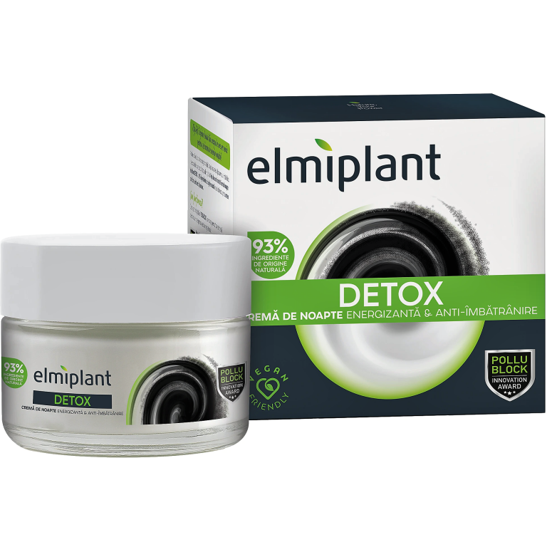 Crema noapte energizanta antiimbatranire Detox 50ml - ELMIPLANT