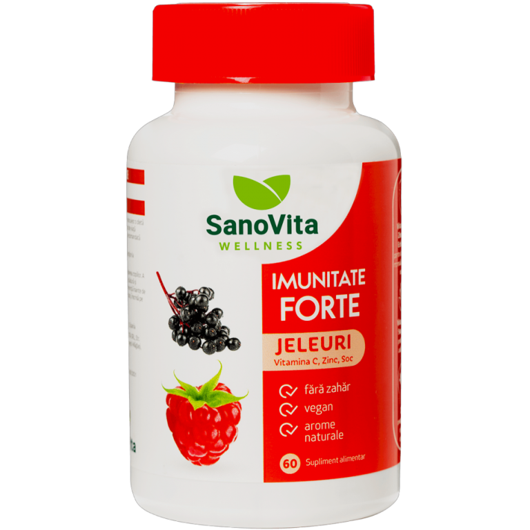 Jeleuri Imunitate Forte adulti fara zahar Wellness 60b - SANOVITA