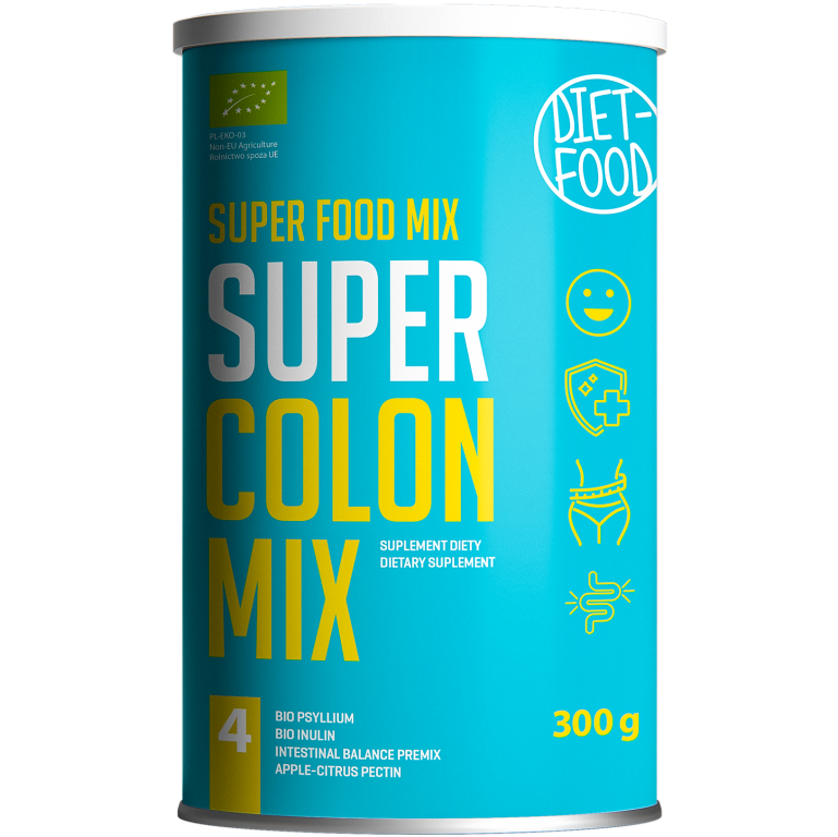 Pulbere mix4 Super Colon eco 300g - DIET FOOD