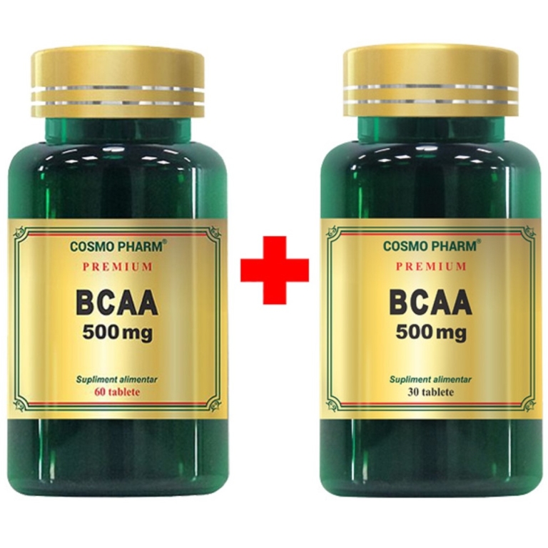 Pachet BCAA 500mg 60+30cps - COSMO PHARM