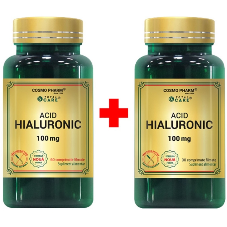 Pachet Acid hialuronic 100mg 60+30cps - COSMO PHARM