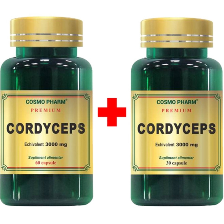 Pachet Cordyceps 300mg 60+30cps - COSMO PHARM