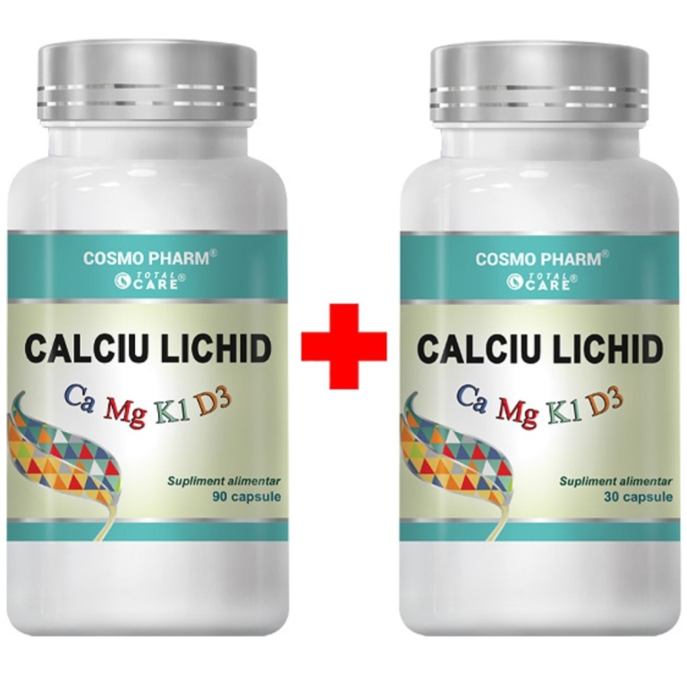 Pachet Calciu lichid 90+30cps - COSMO PHARM