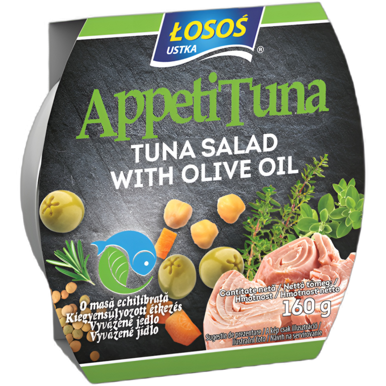 Salata ton legume ulei masline stil mediteranean 160g - LOSOS