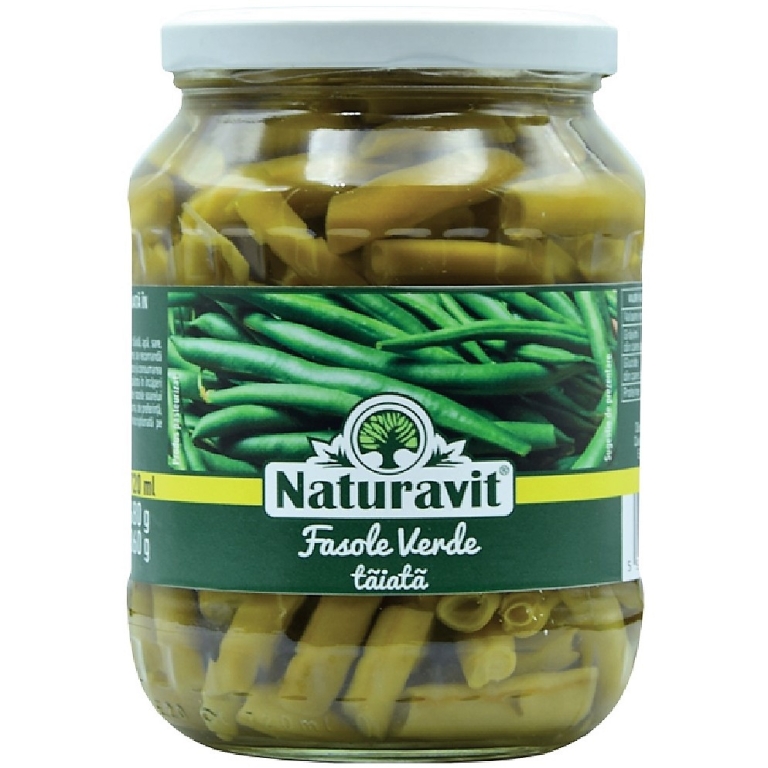 Conserva fasole verde pastai taiata 720ml - NATURAVIT