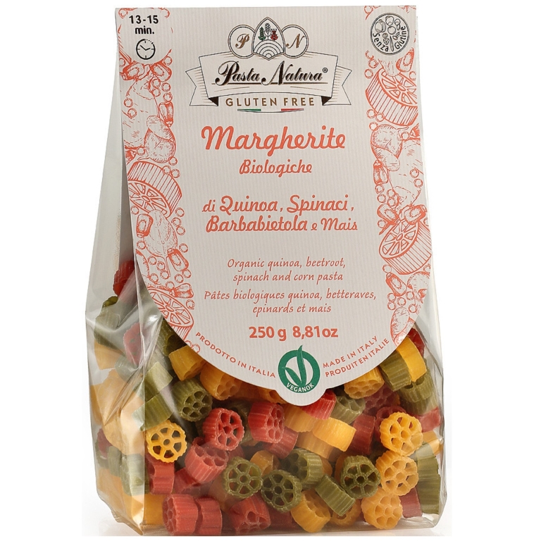 Paste margarete tricolore bio fara gluten 250g - PASTA NATURA