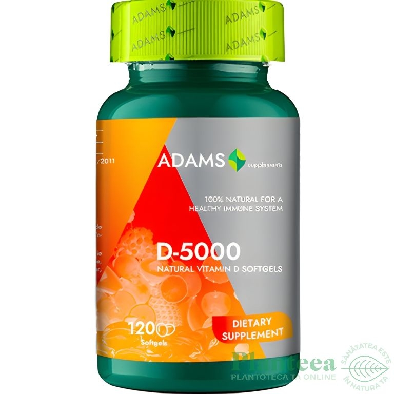 Vitamina D5000 softgel 120cps - ADAMS SUPPLEMENTS