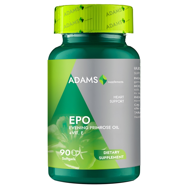 EPO [Evening primrose E] 1000mg 90cps - ADAMS SUPPLEMENTS