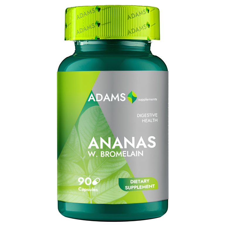 Ananas & Bromelaina 90cps - ADAMS SUPPLEMENTS