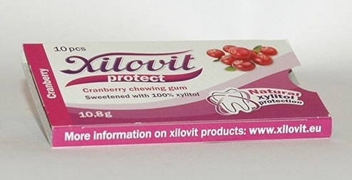 Guma mestecat xylitol merisor 10,8g - XILOVIT