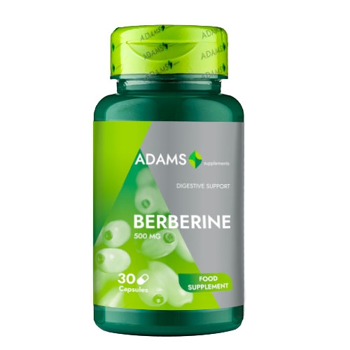 Berberina 500mg 30cps - ADAMS SUPPLEMENTS