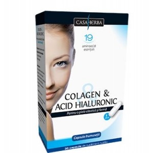 Colagen acid hialuronic 30cps - CASA HERBA