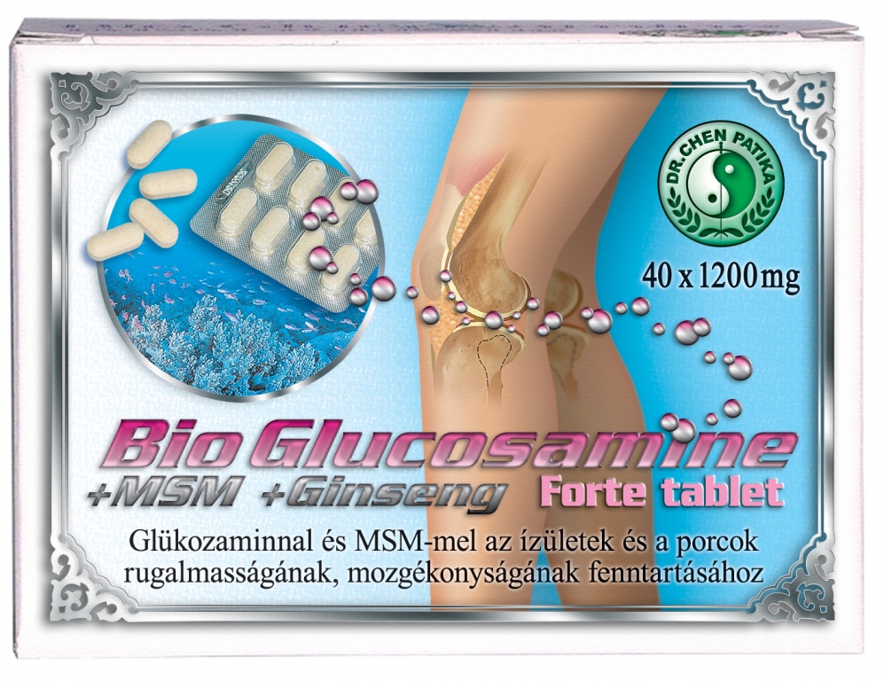 Bio glucosamine MSM ginseng 40cp - DR CHEN PATIKA