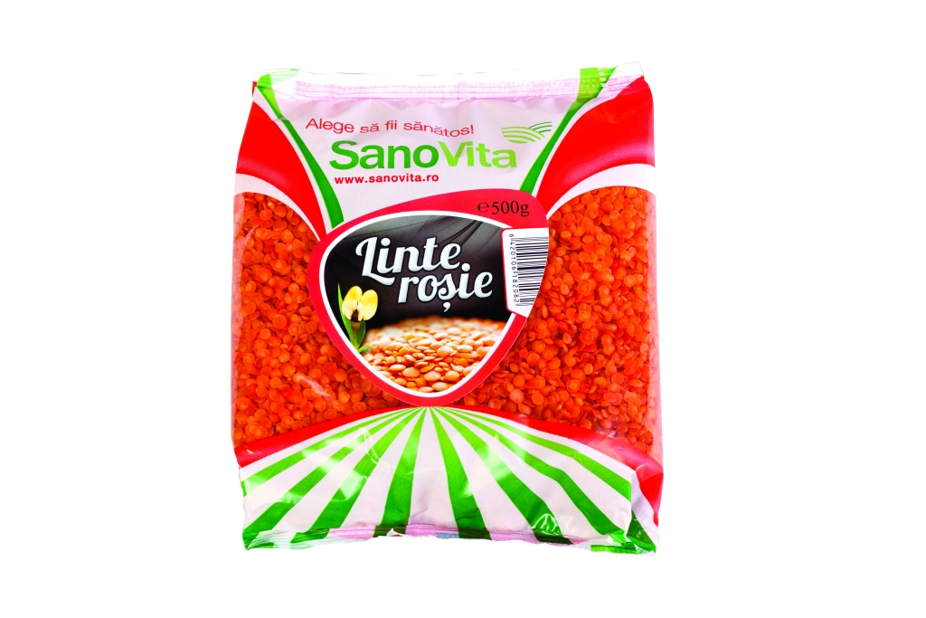 Linte rosie boabe 500g - SANOVITA