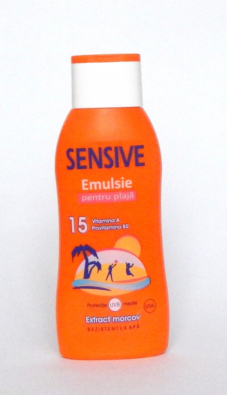 Emulsie plaja spf15 morcov 250ml - SENSIVE