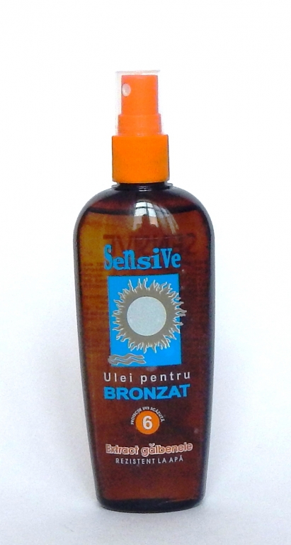 Ulei plaja pt bronzat spf6 galbenele 150ml - SENSIVE