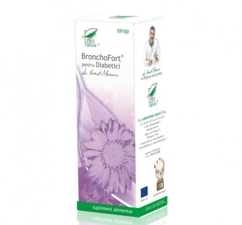 Sirop BronchoFort diabetici 100ml - MEDICA