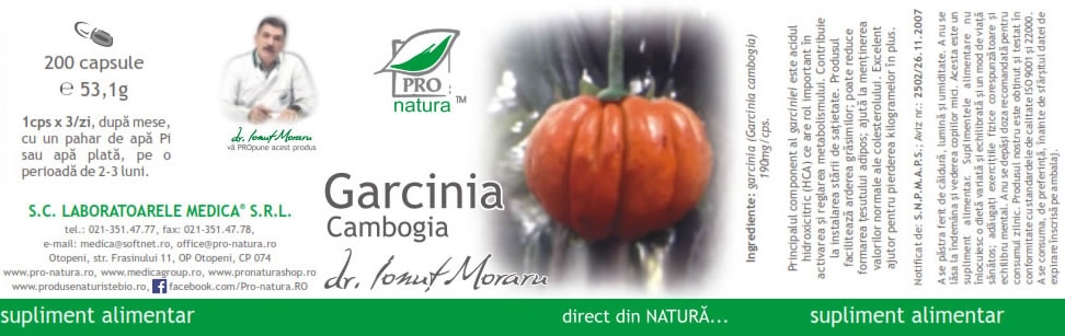 Garcinia cambogia 30cps - MEDICA