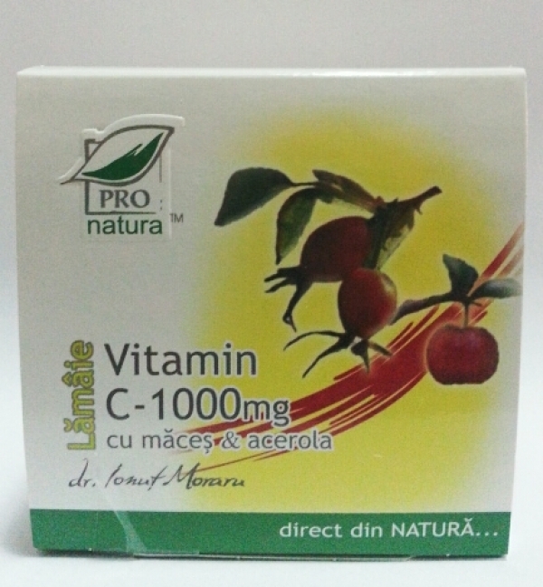 Vitamina C 1000mg maces acerola lamaie 100cp - MEDICA