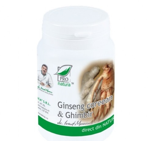 Ginseng coreean ghimbir 60cps - MEDICA